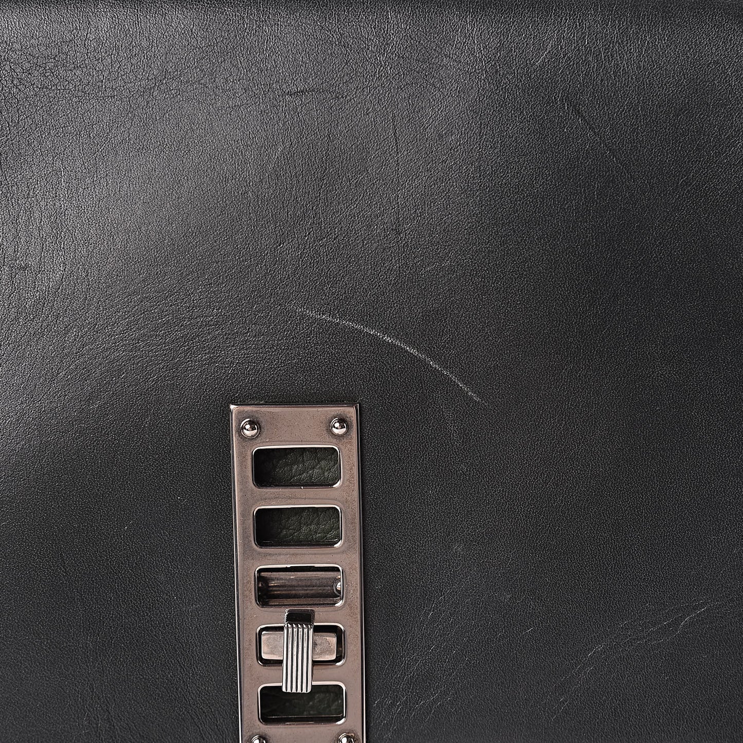 Ciclone Pebbled Calfskin Suede PS Elliot Clutch Dark Military