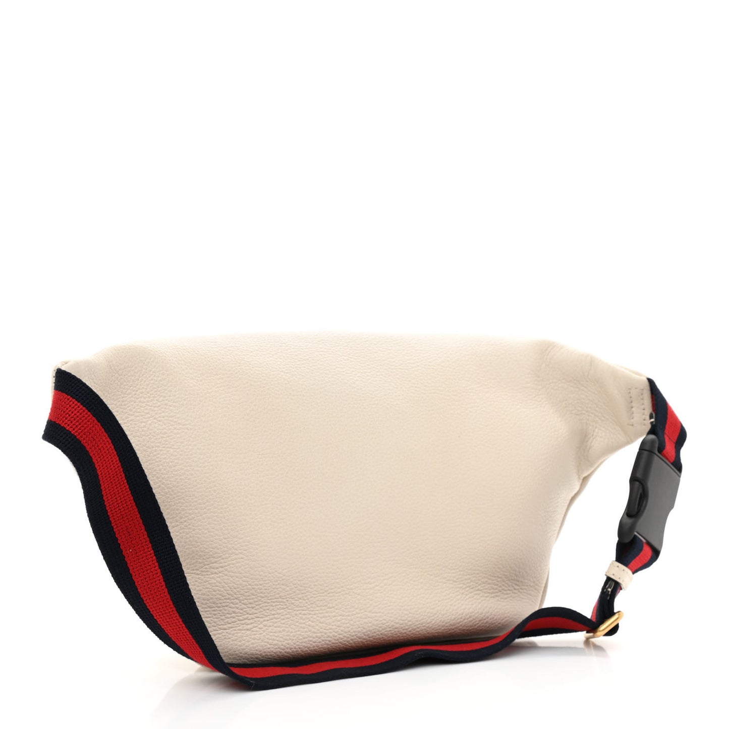 Grained Calfskin Logo Belt Bag White