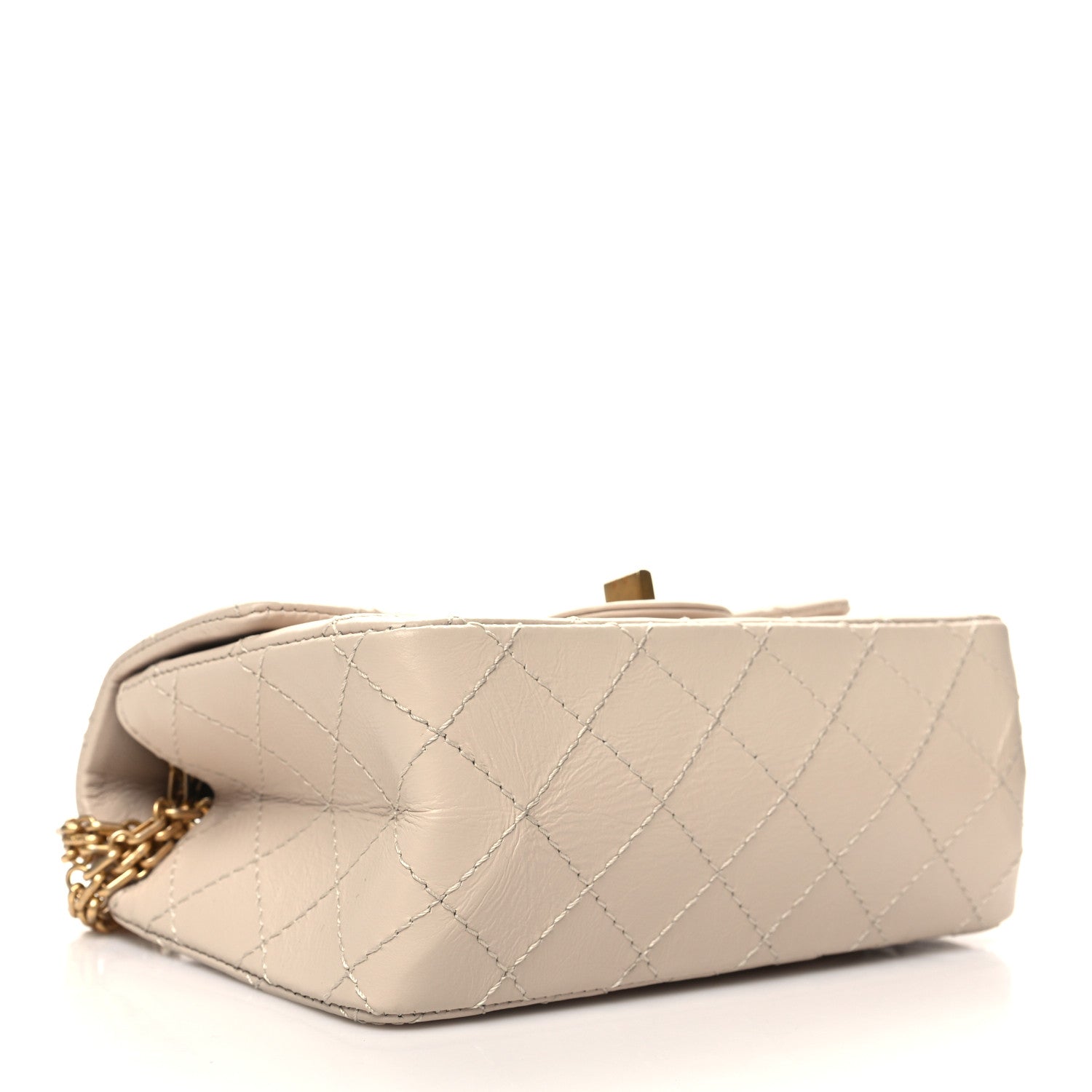 Chanel Aged Calfskin Quilted 2.55 Reissue Mini Flap Ecru 4 of 10
