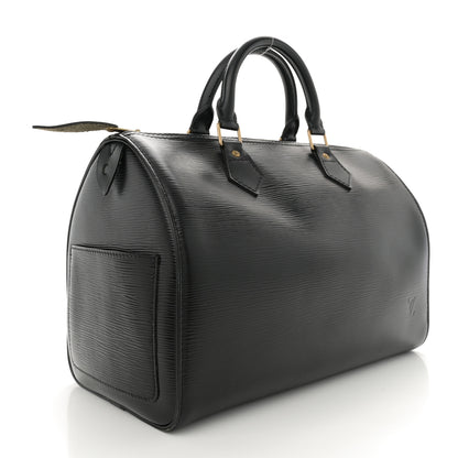 Louis Vuitton Epi Speedy 30 Black 3 of 12
