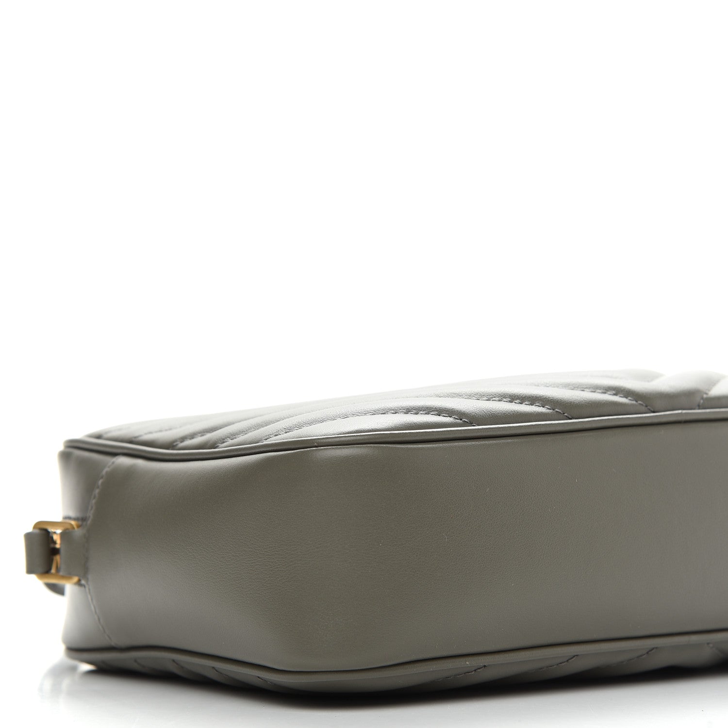 Saint Laurent Calfskin Matelasse Monogram Lou Camera Bag Grey Kaki 7 of 8