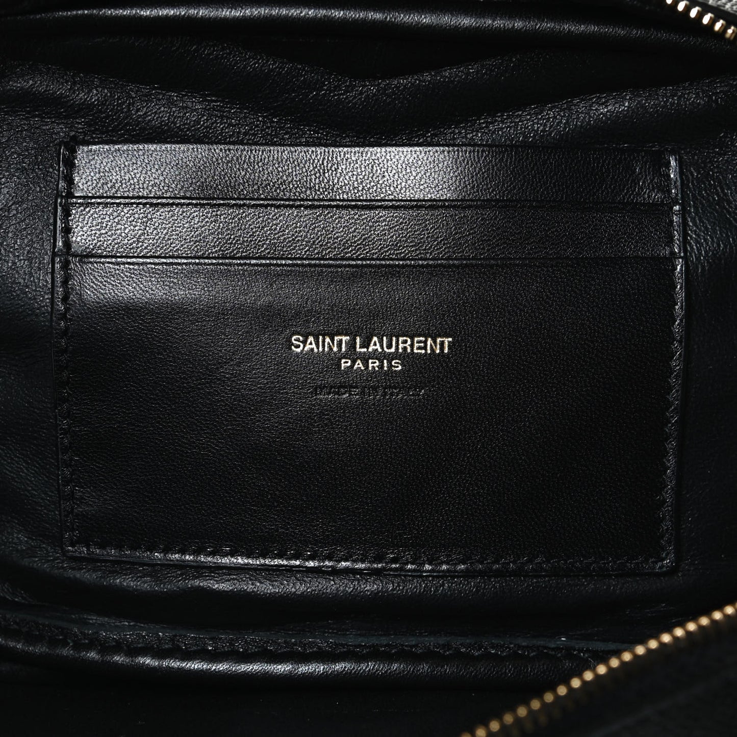Grain De Poudre Matelasse Monogram Mini Lou Camera Bag Black