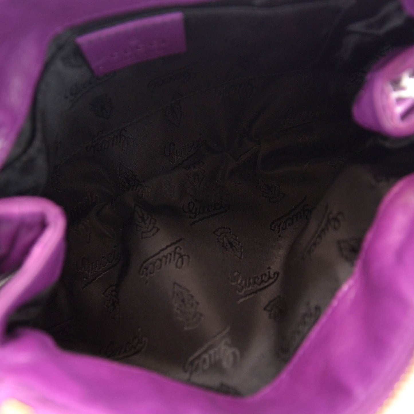 Leather Hysteria Clutch Purple