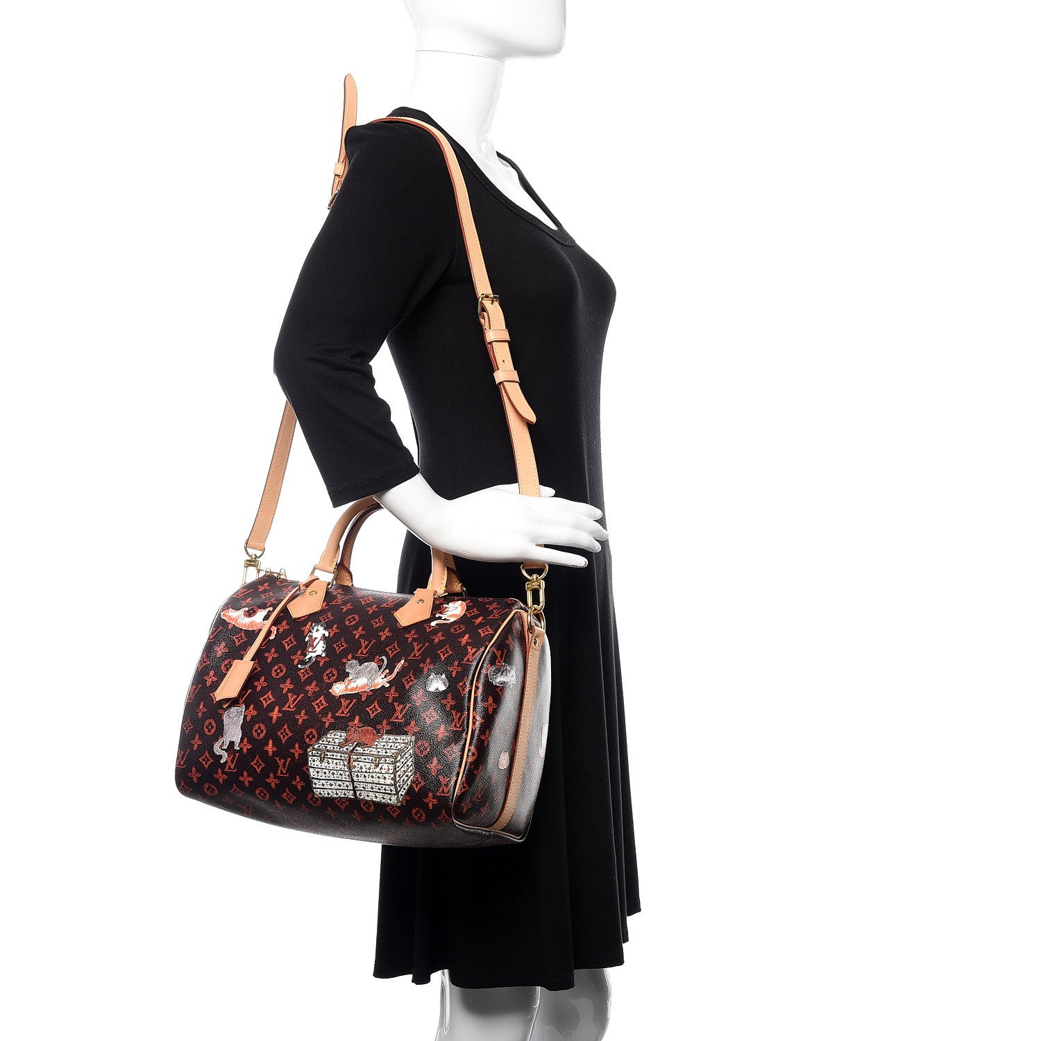 Louis Vuitton Catogram Speedy Bandouliere 30 Marron 2 of 10