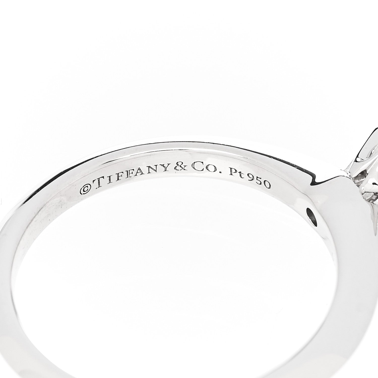 Tiffany Platinum Diamond .26ct Solitaire Engagement Ring 48 4.5 6 of 6