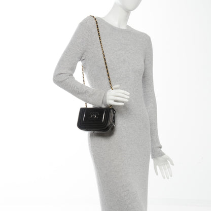 Chanel Patent Mini Flap Black 2 of 9