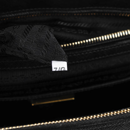Prada Saffiano Medium Galleria Double Zip Tote Black 8 of 8