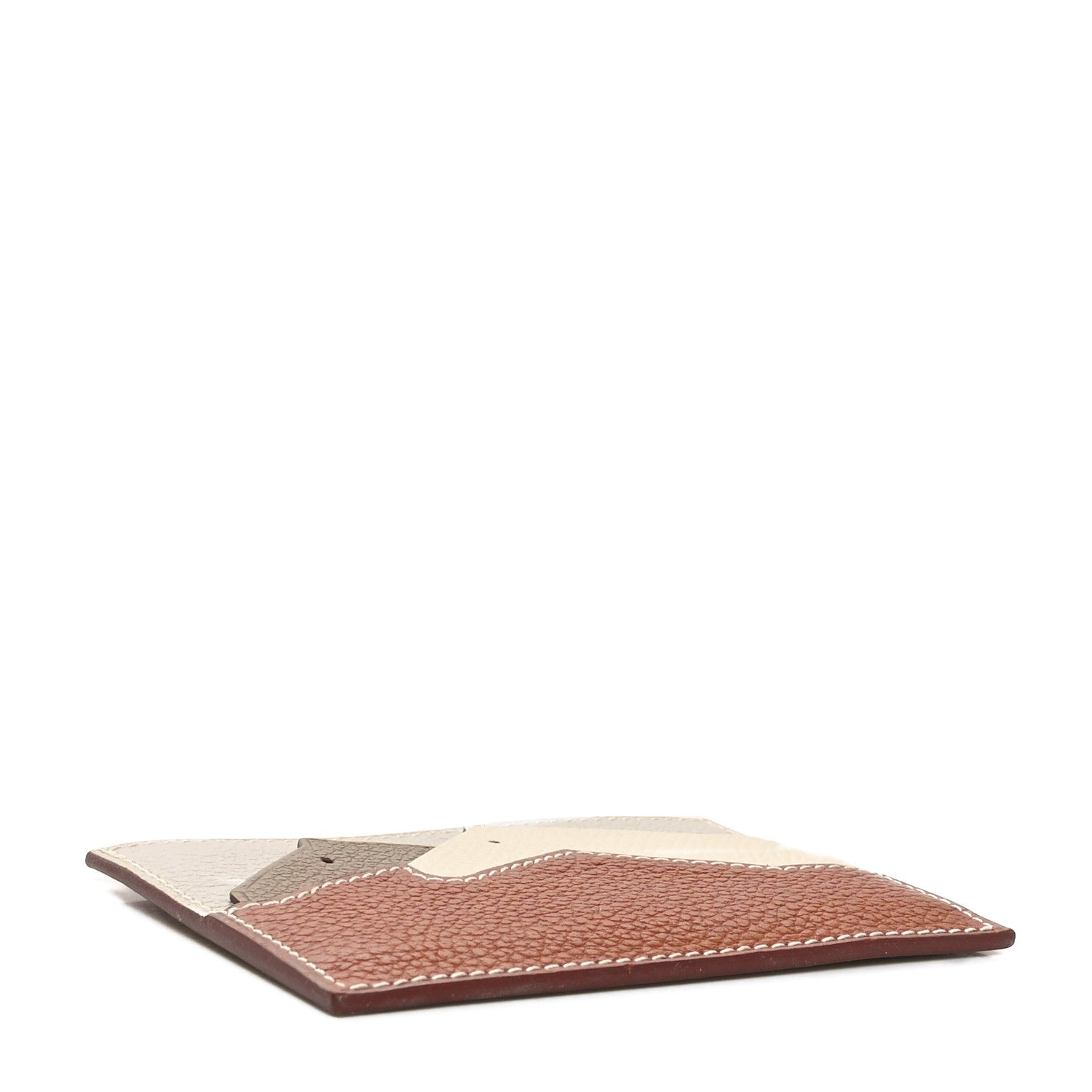 Hermes Barenia Faubourg Epsom Evercolor Les Petits Chevaux Card Holder Fauve Craie Beige De Weimar 4 of 9