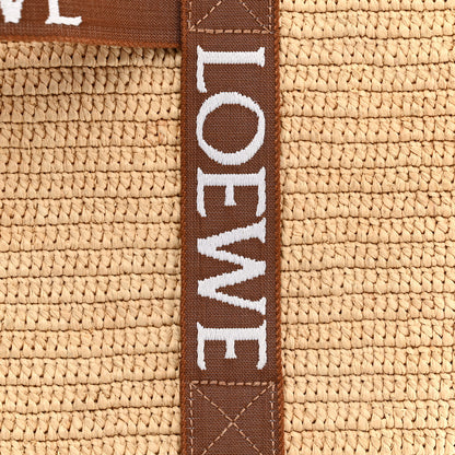 Loewe Raffia Paulas Ibiza Fold Shopper Tote Natural Tan 6 of 11