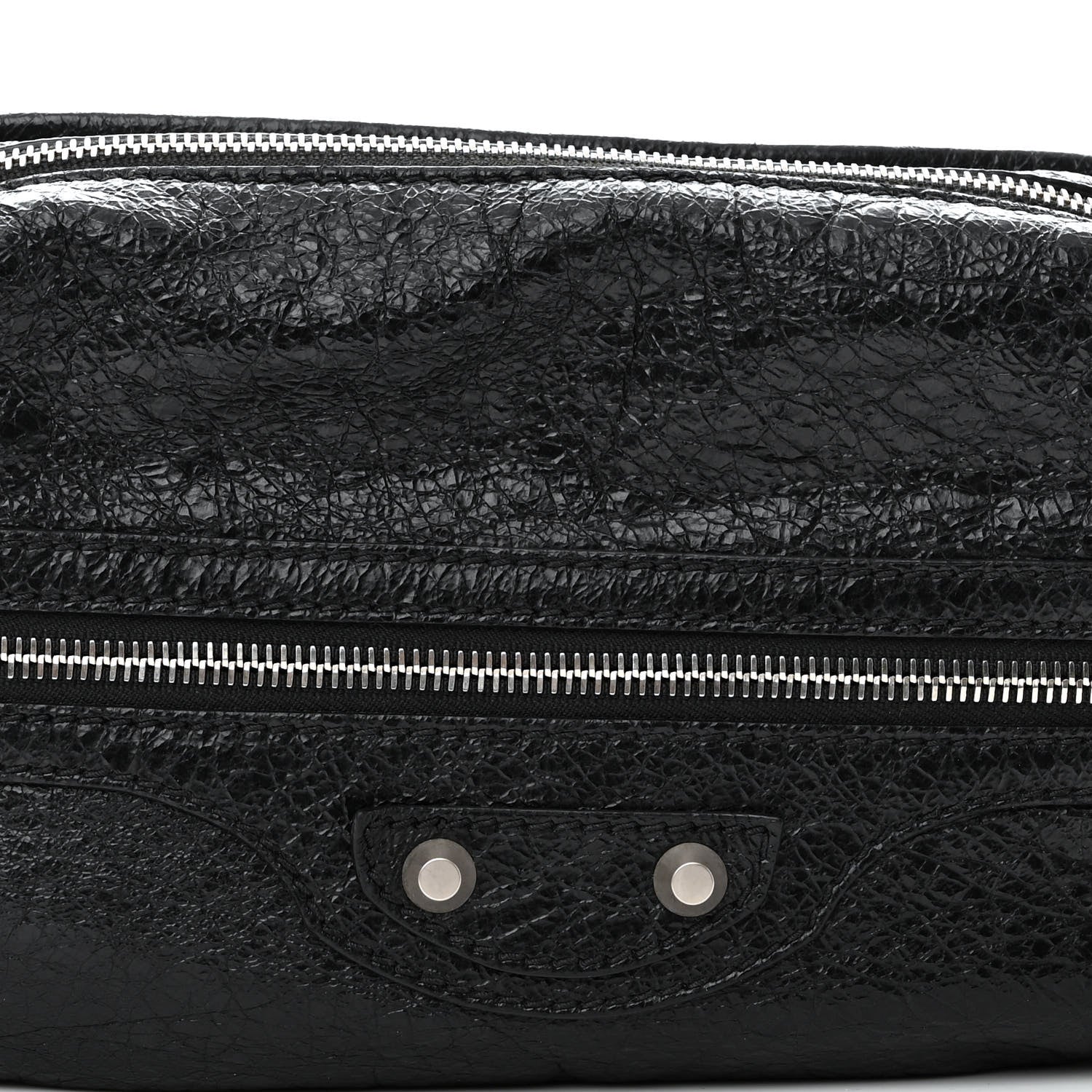 Balenciaga Lambskin Classic Hardware Neo Lift Hip Bag Black 8 of 10