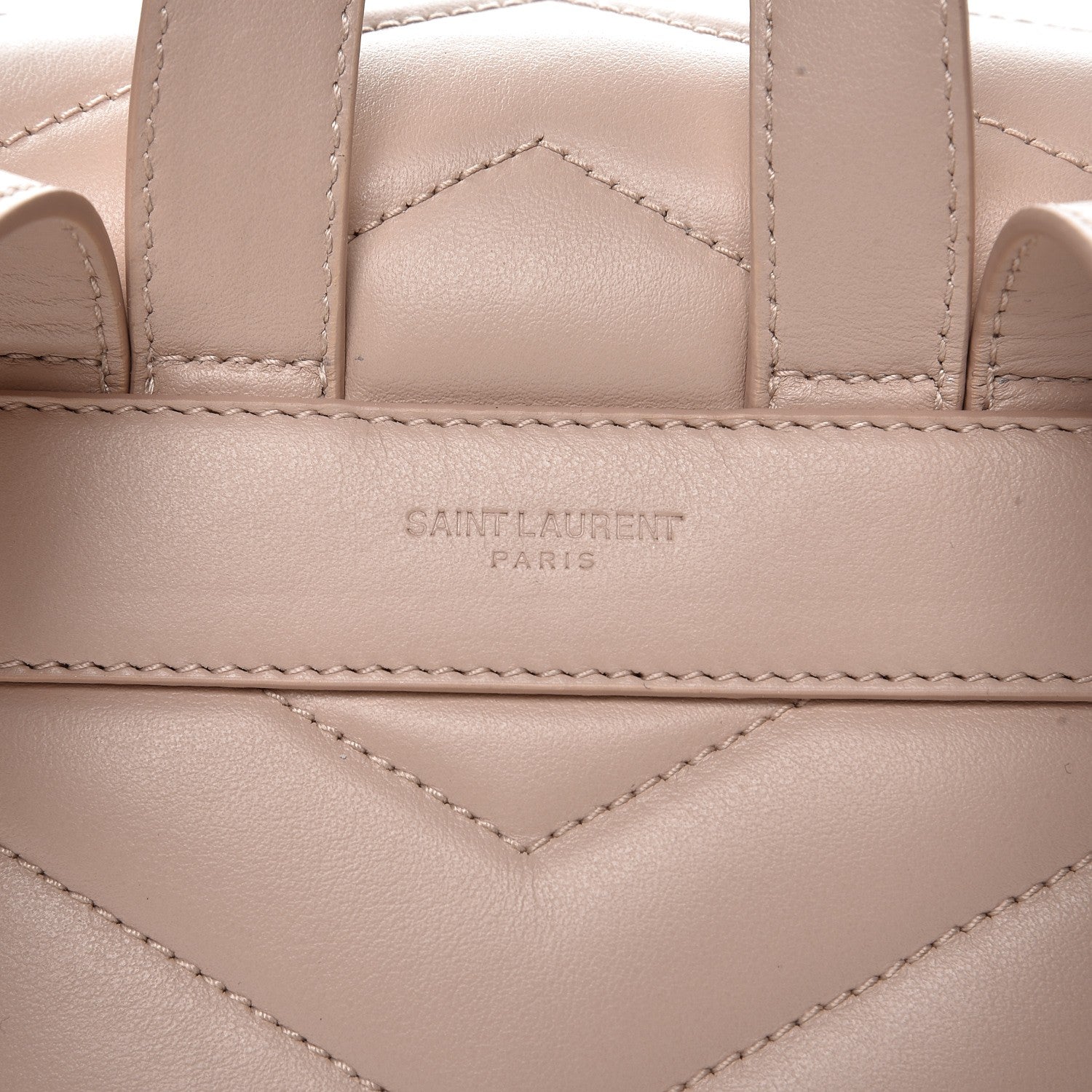 Saint Laurent Calfskin Y Quilted Monogram Small Loulou Backpack Marble Pink 8 of 9