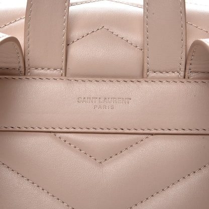 Saint Laurent Calfskin Y Quilted Monogram Small Loulou Backpack Marble Pink 8 of 9