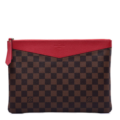 Louis Vuitton Damier Ebene Daily Pouch Scarlet 1 of 11
