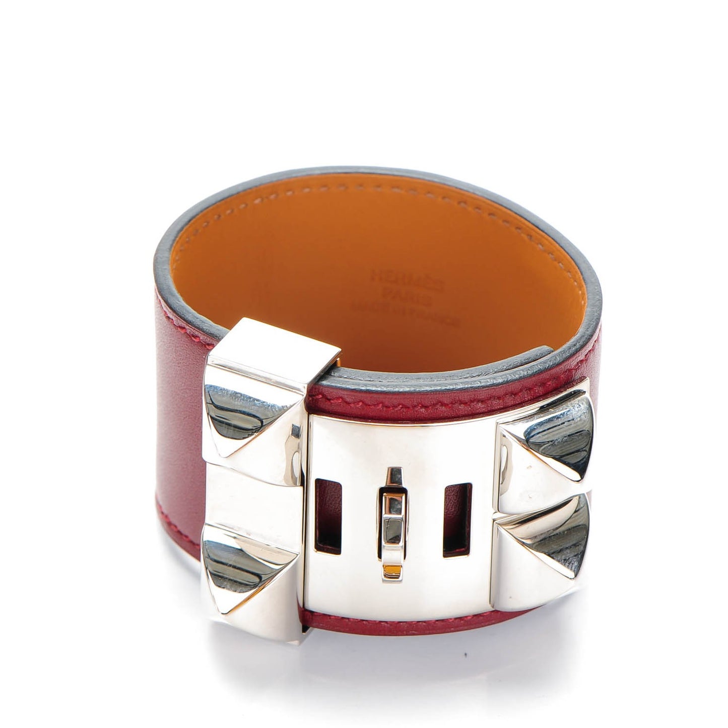 Tadelakt Collier De Chien CDC Bracelet S Rouge H