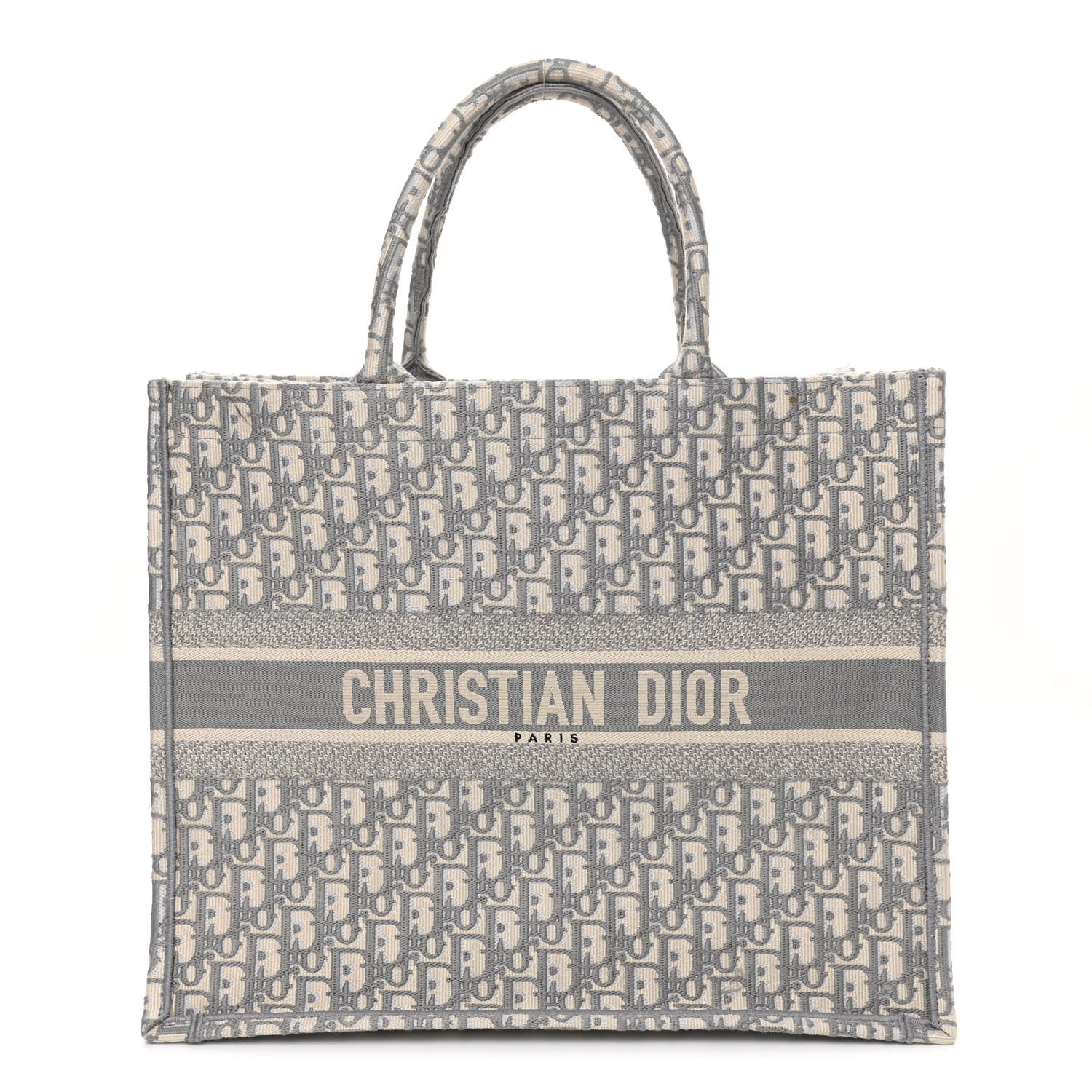 Christian Dior Oblique Large Book Tote Grey 1 of 14