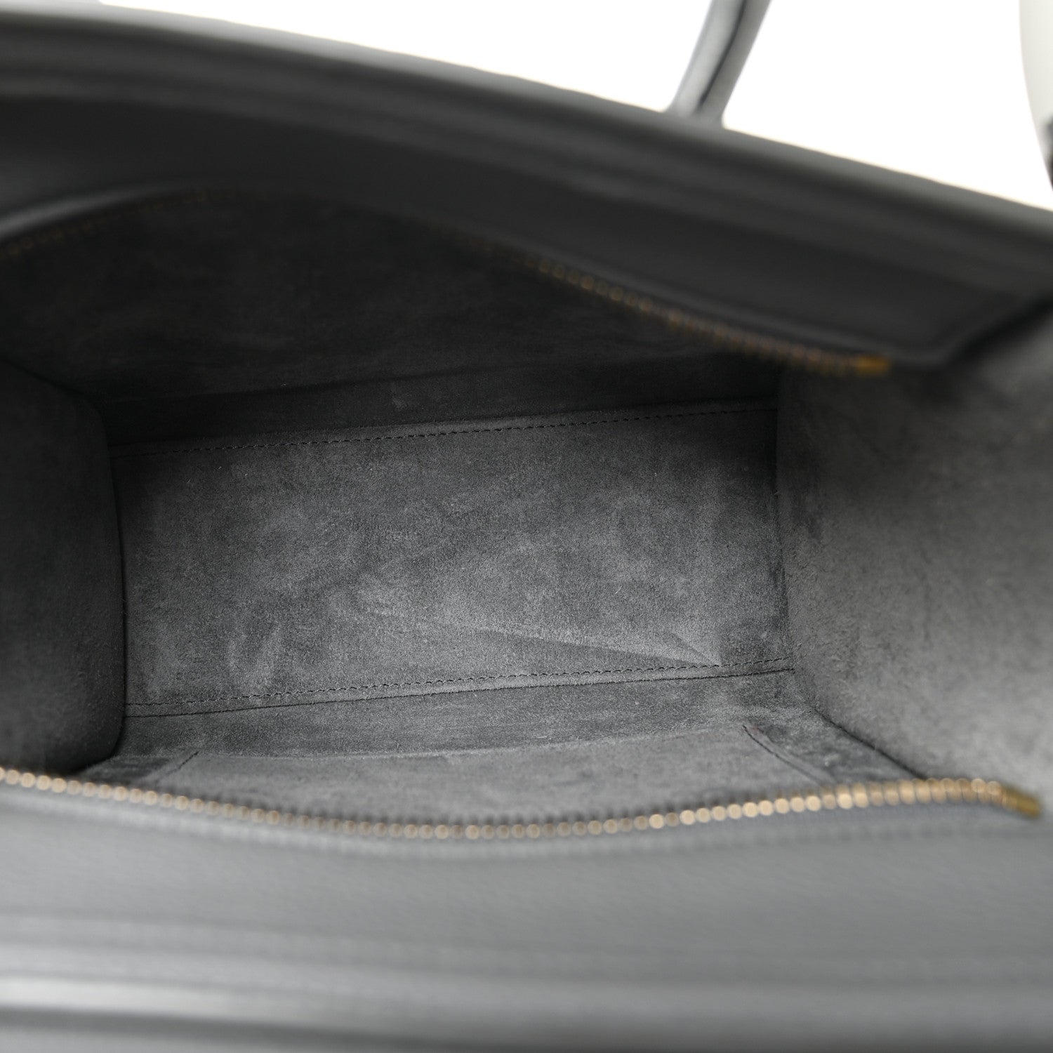 Celine Baby Drummed Calfskin Nano Luggage Kohl 5 of 10