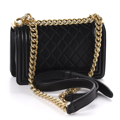Chanel Lambskin Quilted Small Boy Flap Black 3 of 11