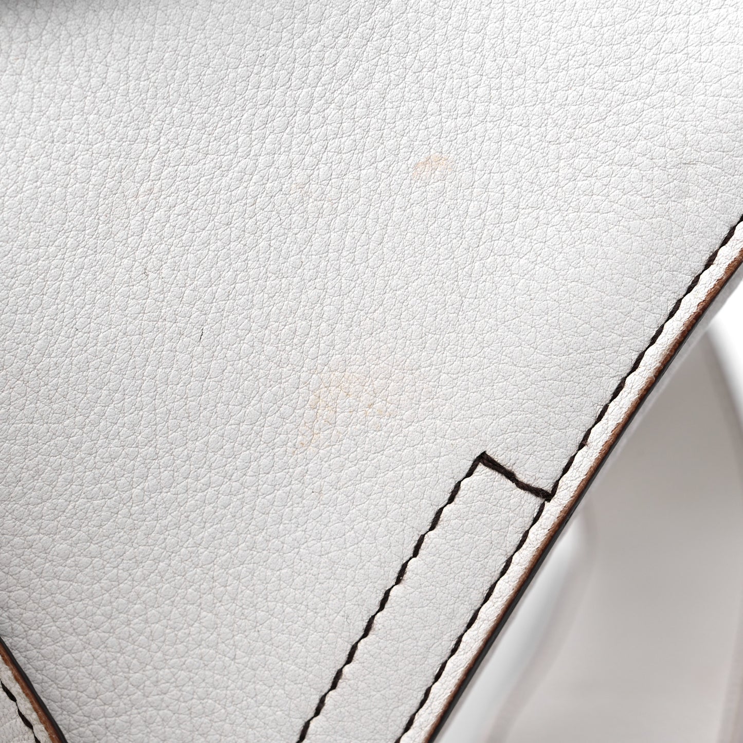 Calfskin Baudrier Saddle Bag White