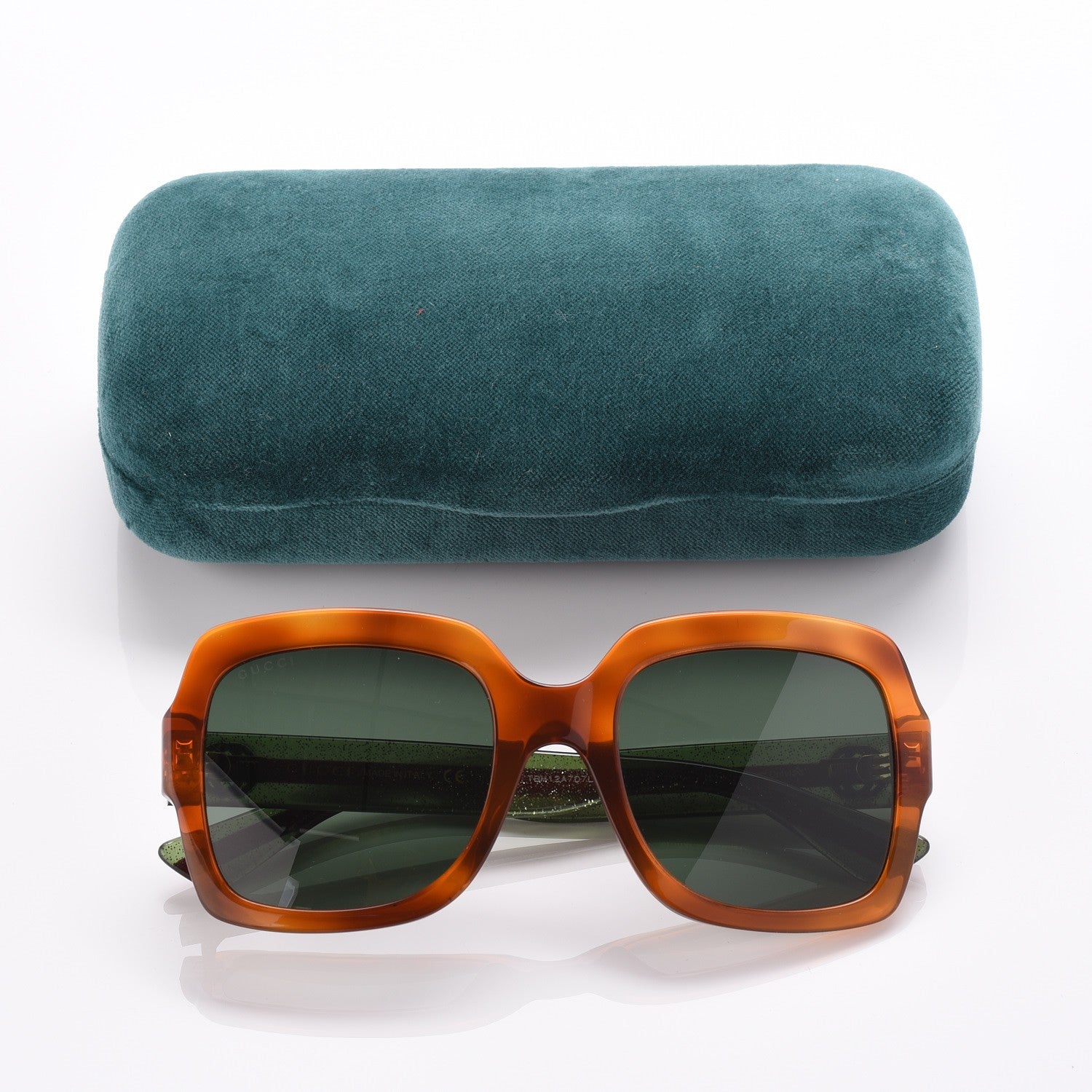 Gucci Oversize Square Web GG 0036S Havana 9 of 9