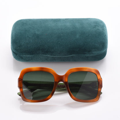 Gucci Oversize Square Web GG 0036S Havana 9 of 9