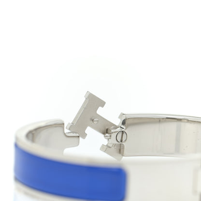 Hermes Narrow Enamel Clic Clac H Bracelet PM Bleu Royal 5 of 5