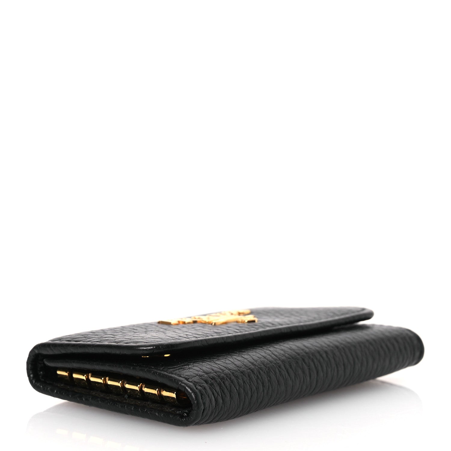 Prada Vitello Grain Move 6 Key Holder Black 4 of 9