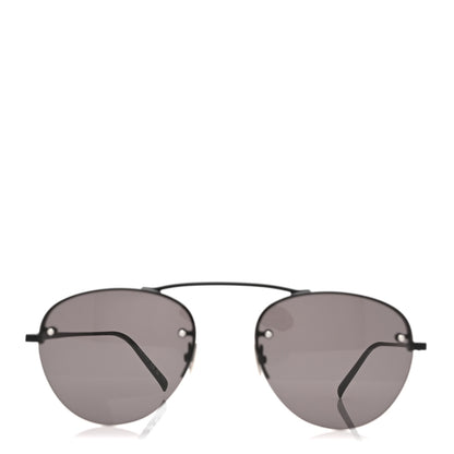 Saint Laurent Metal Round Aviator SL 575 Sunglasses Black 2 of 8