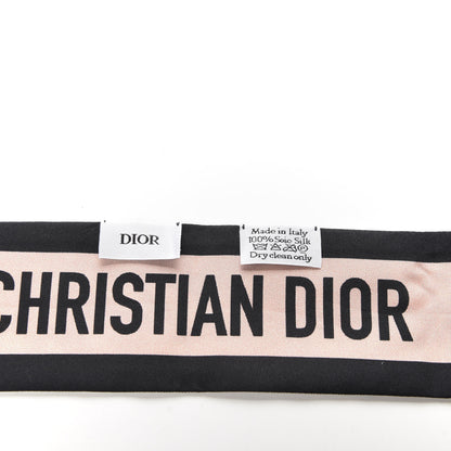 Christian Dior Silk Rosa Mutabilis Mitzah Scarf Beige 2 of 3