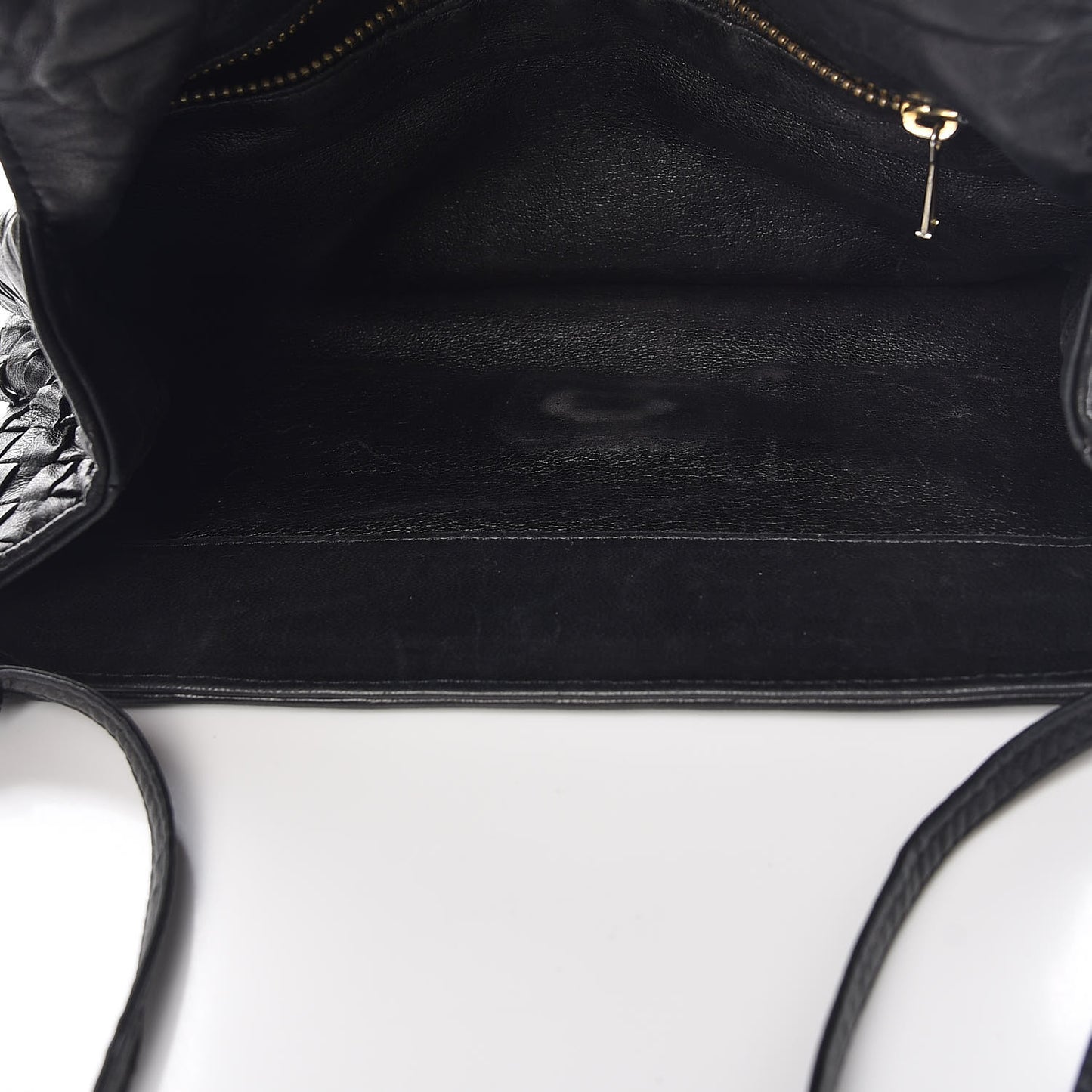 Nappa Intrecciato Crossbody Bag Black