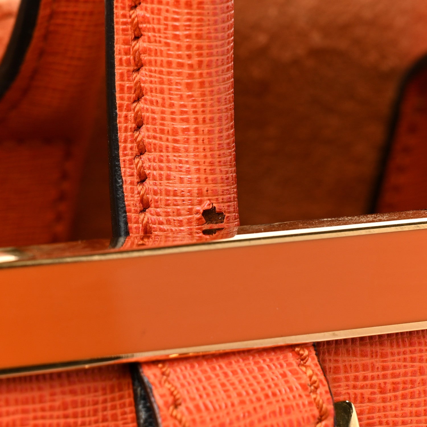 Fendi Vitello Elite Regular 2Jours Tote Arancio 15 of 17