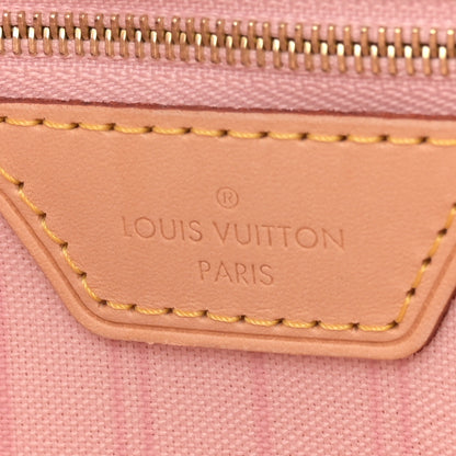 Louis Vuitton Damier Azur Neo Neverfull MM Rose Ballerine 7 of 12