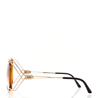 Christian Dior Acetate Metal 2616 Sunglasses Havana Gold 3 of 6