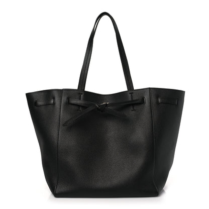 Celine Soft Grained Calfskin Small Belt Cabas Phantom Black 1 of 8