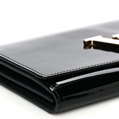 Louis Vuitton Patent Louise Clutch Black 6 of 11