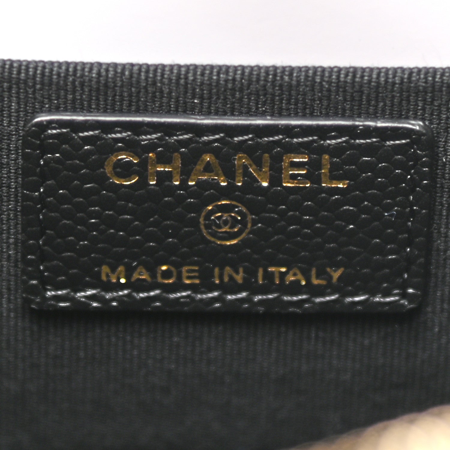 Chanel Caviar Quilted Small Tiny CC Vanity Case With Chain Black 8 of 9