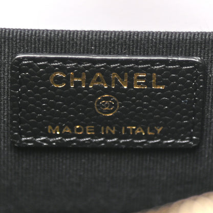 Chanel Caviar Quilted Small Tiny CC Vanity Case With Chain Black 8 of 9