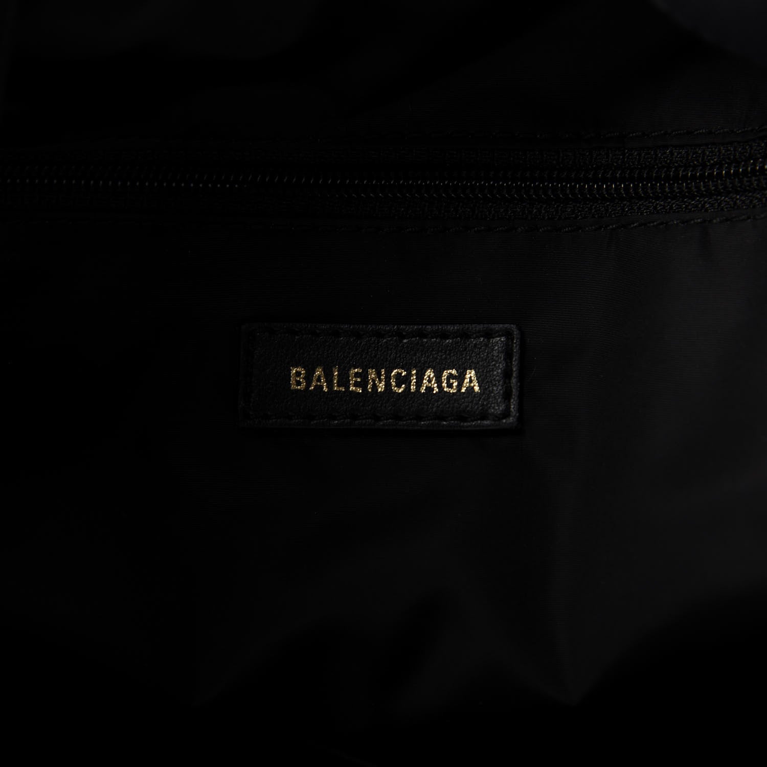 Balenciaga Recycled Sport Nylon Logo Embroidered Wheel Backpack Black Cyan 7 of 7