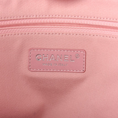 Chanel Woven Straw Raffia Small Deauville Tote Pink 6 of 15