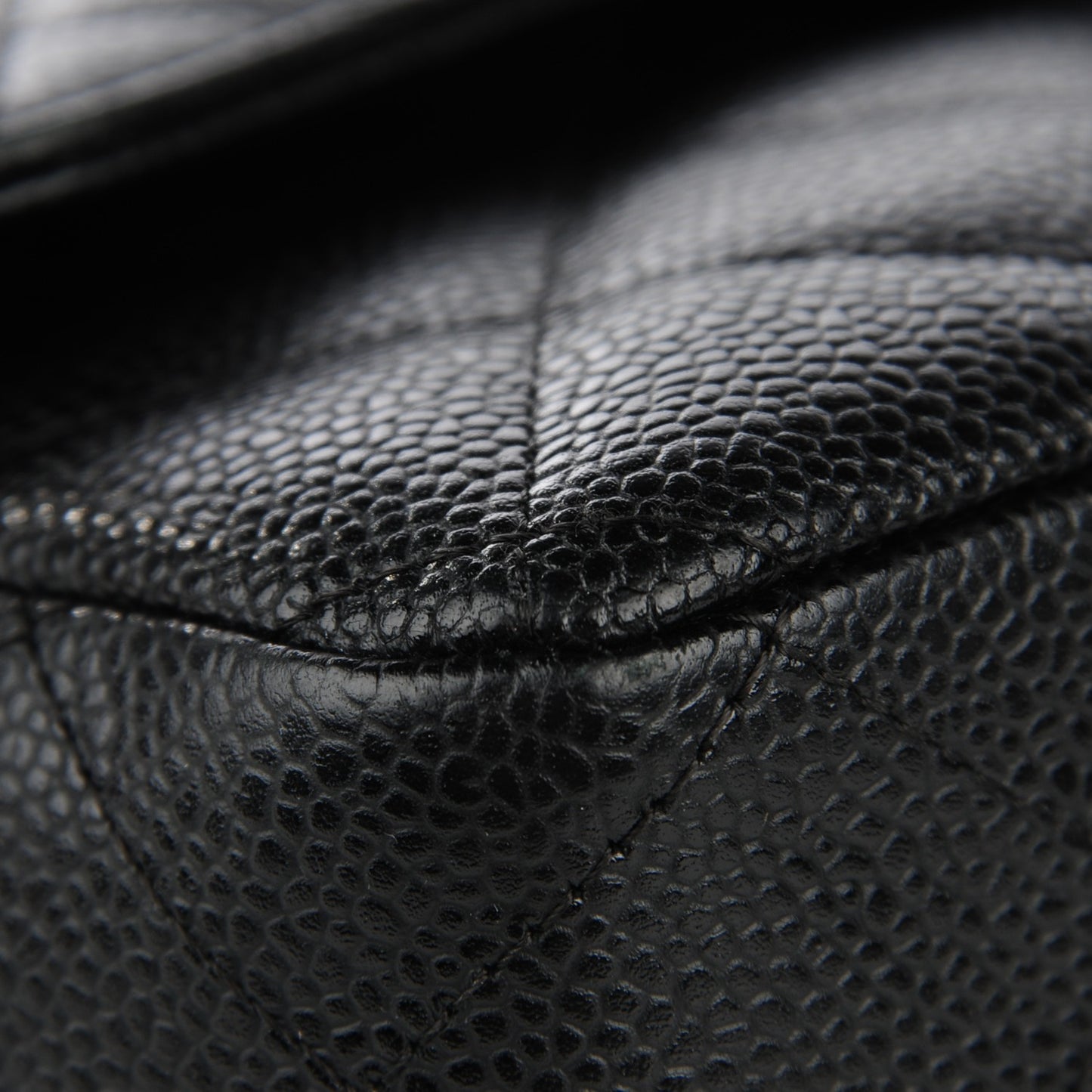 Caviar Quilted Jumbo Single Flap Black