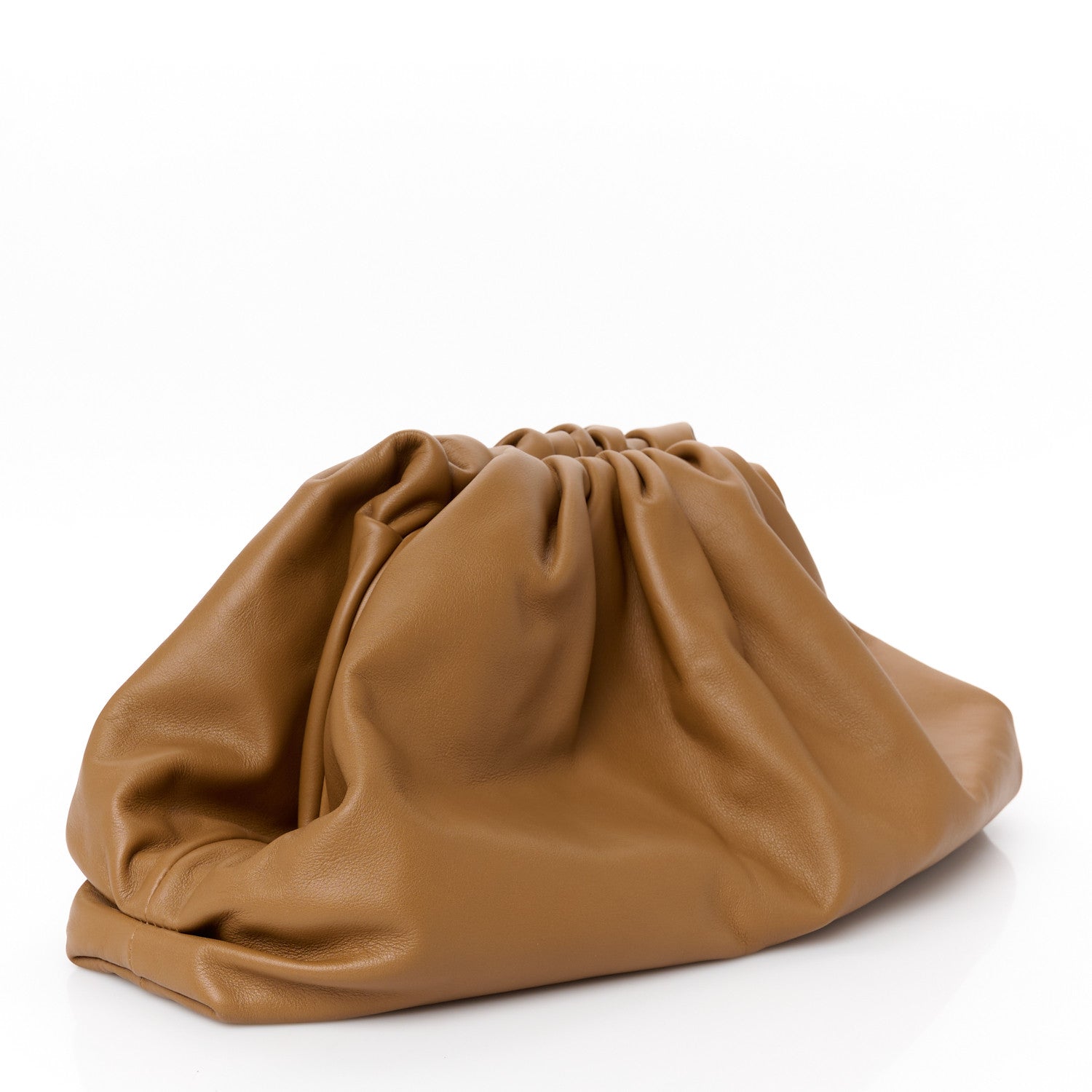 Bottega Veneta Smooth Butter Calf The Pouch Oversized Clutch Cammello 3 of 10