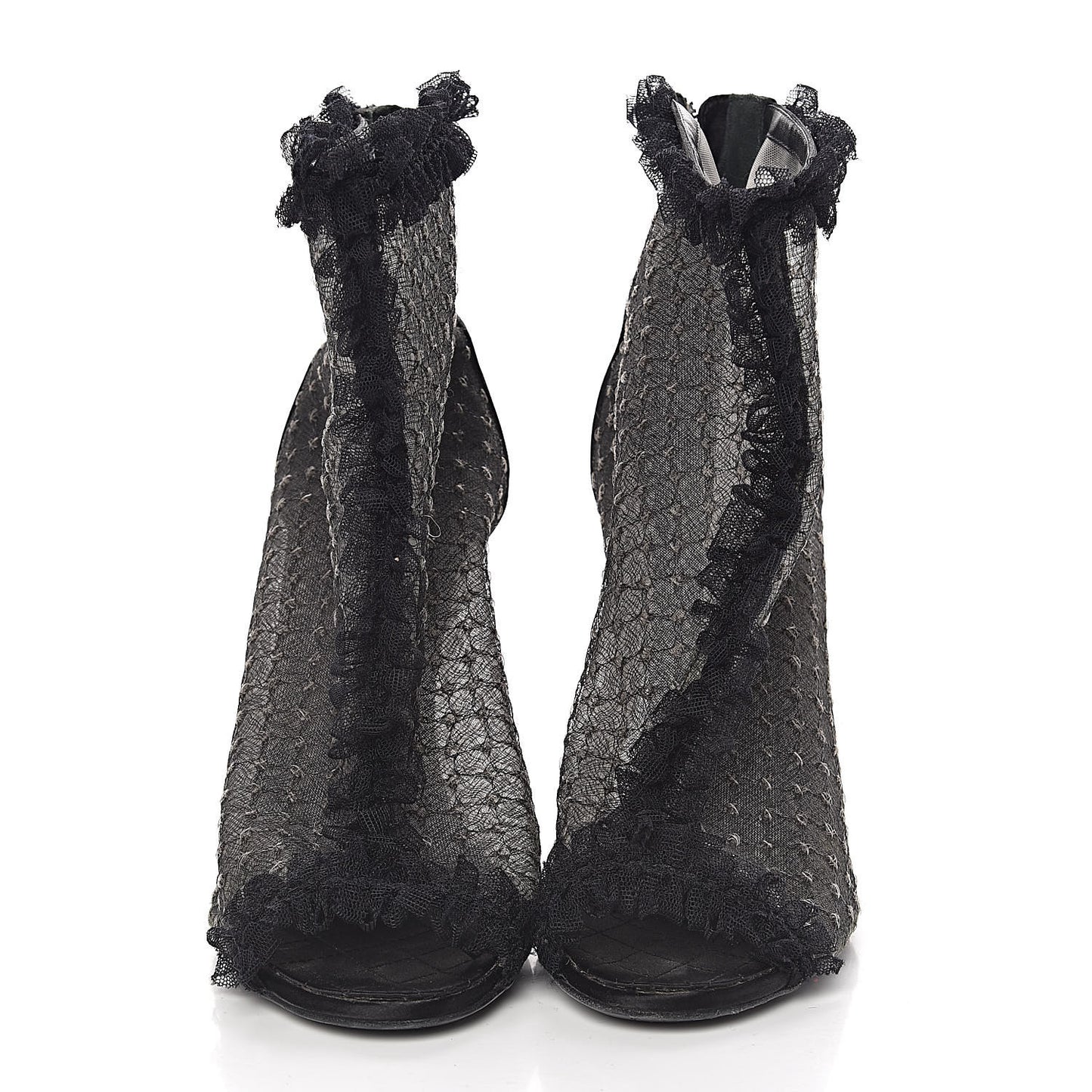 Lace Mesh Booties 39 Black