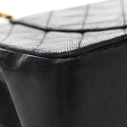 Chanel Lambskin Quilted Medium Double Flap Black 11 of 15