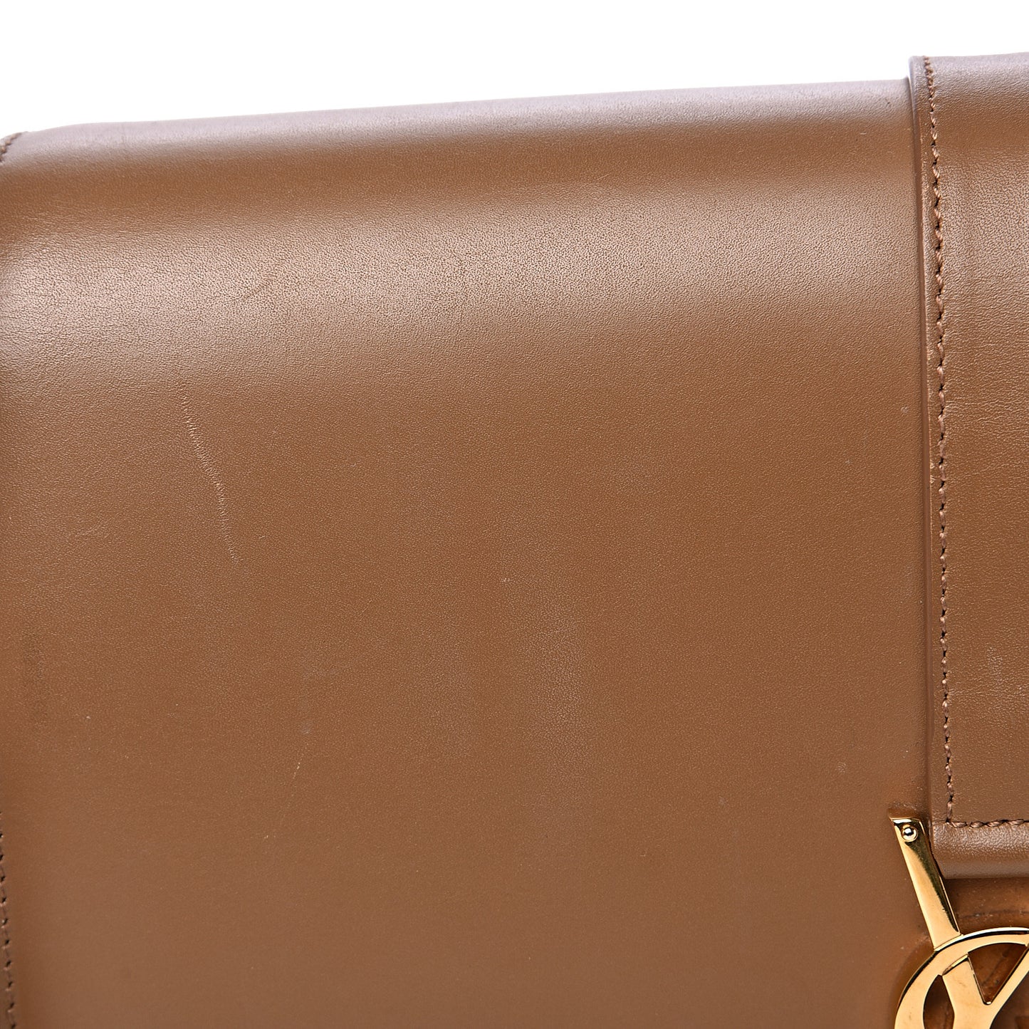 Smooth Calfskin Medium Classic Monogram Universite Bag Dark Beige