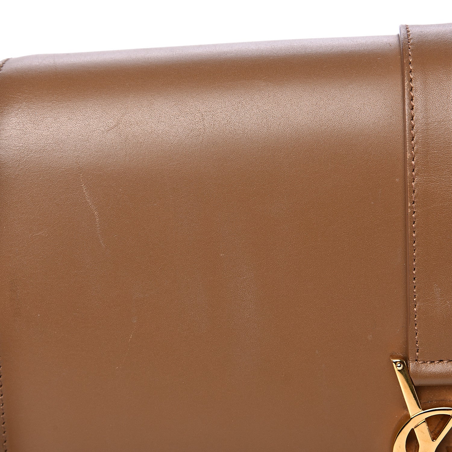 Saint Laurent Smooth Calfskin Medium Classic Monogram Universite Bag Dark Beige 9 of 17