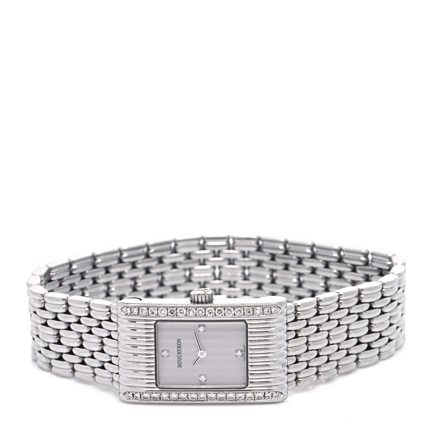 Stainless Steel Diamond 18mm Reflet Quartz Watch