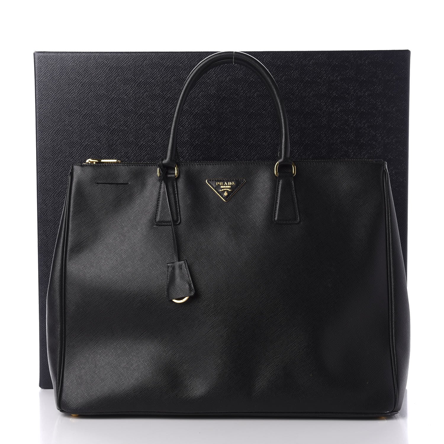Prada Saffiano Lux Extra Large Galleria Double Zip Tote Black 14 of 14