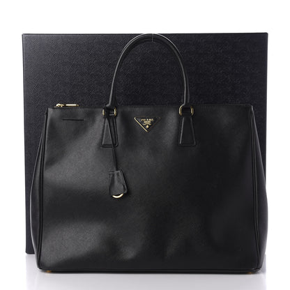 Prada Saffiano Lux Extra Large Galleria Double Zip Tote Black 14 of 14
