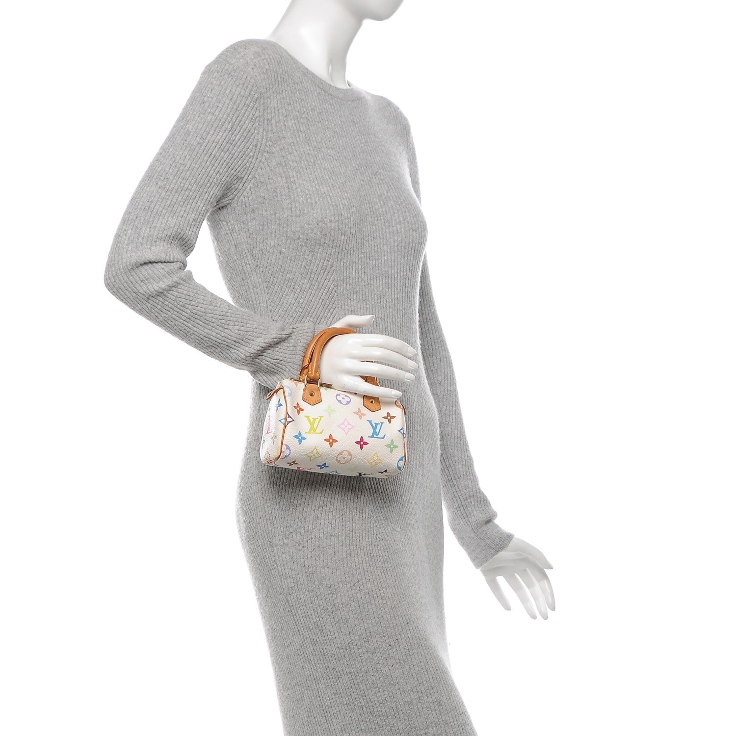 Louis Vuitton Monogram Multicolor Mini Sac HL Speedy White 2 of 6