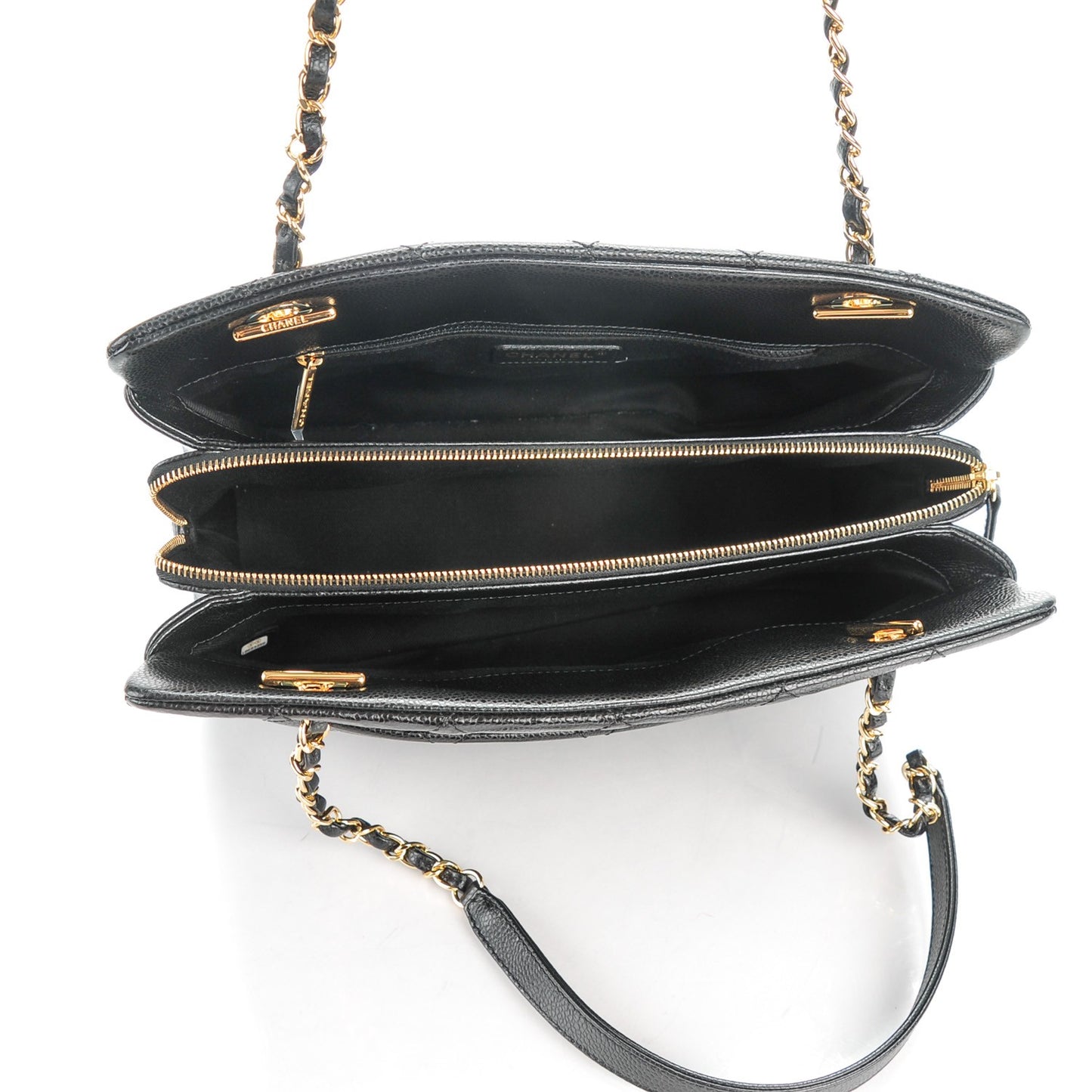 Caviar Quilted CC Timeless Tote Black