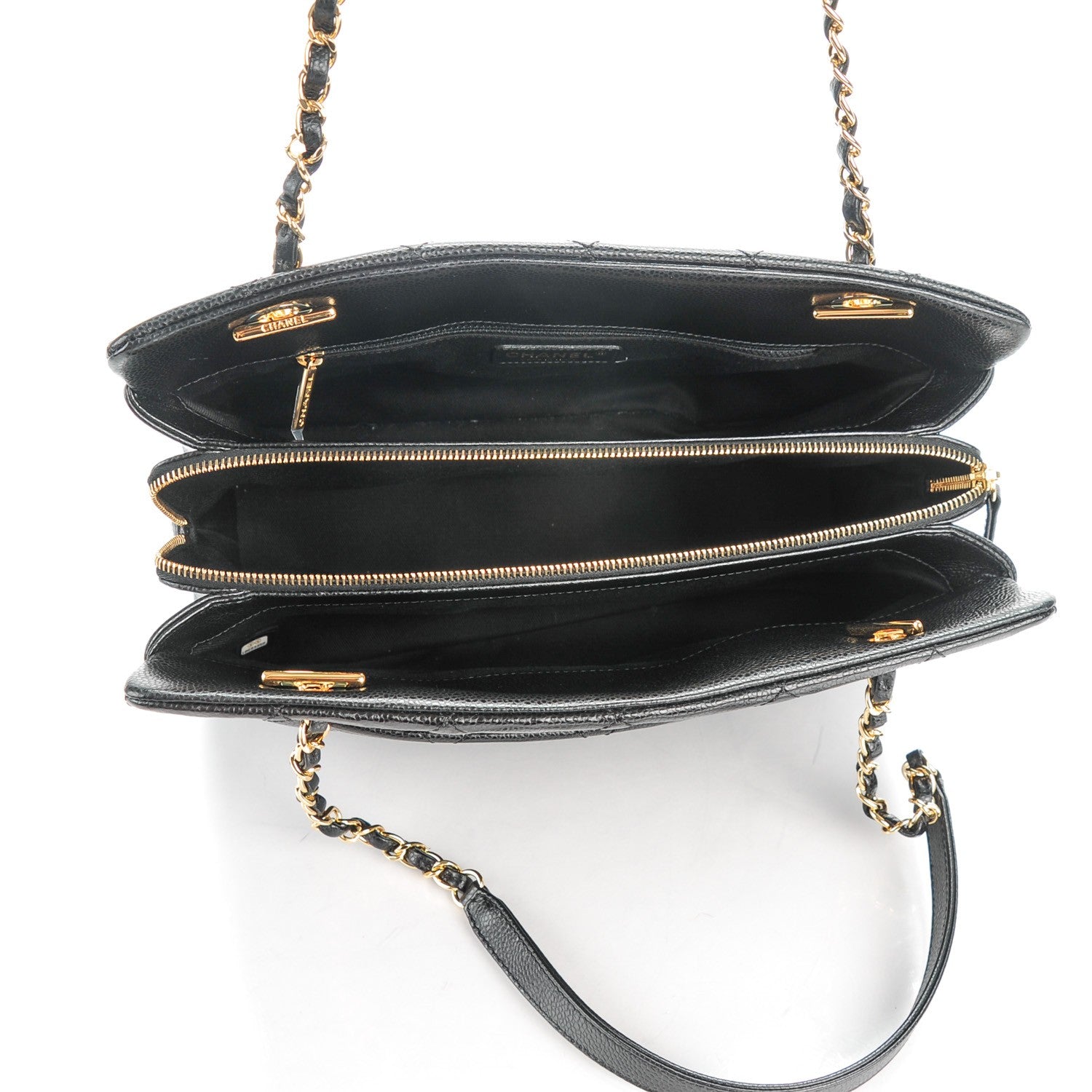 Chanel Caviar Quilted CC Timeless Tote Black 5 of 7